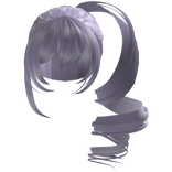 Adorable Curly Pigtail Hairstyle (Pastel Purple)