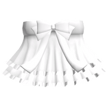 adorable doll dress with bow in white