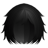 ♡ adorable fluffy anime bob in black