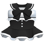 🍰 adorable kawaii school ruffle dress black