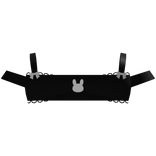 adorable lace cutesy bunny top in black