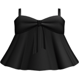 Adorable Long Babydoll Flowy Dress in Black