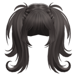 Adorable Messy Wolf Cut Hair (Ash Brown)