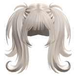 Adorable Messy Wolf Cut Hair (Platinum Blonde)