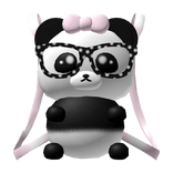 ♡ : adorable panda back pack with glasses