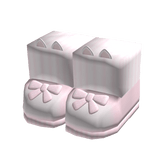 ♡ adorable pink striped kitty shoes w bows