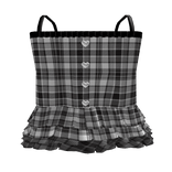 ♡ : adorable plaid mini dress in black