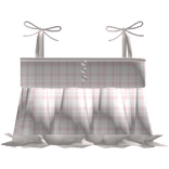 ♡ : adorable plaid ruffled top in pink 