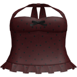 adorable red polka dot ruffled bow halter top 