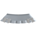 adorable ruffled cutesy bunny skirt in blue