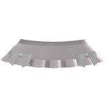 adorable ruffled cutesy bunny skirt in pink