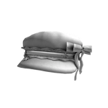 adorable white beret with a bow