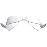 Adorable White Polka-Dot Bow w Cat Ears