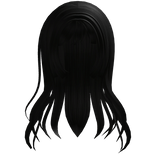 ♡ ꒰ adorable wispy doll hair in black