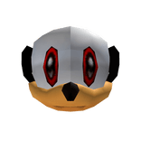 Adventurous White and Yellow Mask with Red Eyes