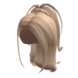 Aesthetic Long Y2k Messy Ponytail (Blonde)