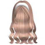 Aesthetic Wavy Hair w Headband Dirty Blonde