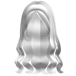 Aesthetic Wavy Hair w Headband (White)