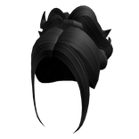 Aesthetic Y2k Messy Ponytail (Black)