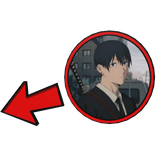 Aki Hayakawa Pointing Meme Circle Chainsaw Man CSM