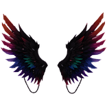 alas arcoiris de angel caido emo