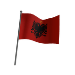 Albanian PSR Flag