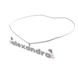 alexandra white cat necklace 1.0