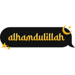 Alhamdulillah islam text bubble