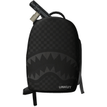 All Black UNKUT Shark Mens Off Shoulder Backpack 