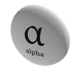 📍Alpha Greek Symbol Pin Badge