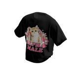 Alpha Kitten Meme T-Shirt Black