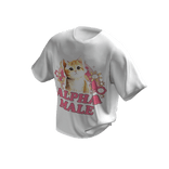 Alpha Kitten Meme T-Shirt White