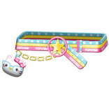 Amekaji Gyaru Harajuku Belt Pink Blue Yellow 1.0