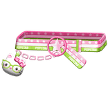 Amekaji Gyaru Harajuku Kitty Belt Green Pink 1.0