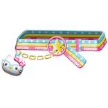 Amekaji Gyaru Harajuku Kitty Belt Pink Blue Yellow