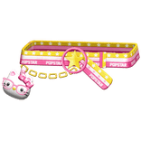 Amekaji Gyaru Harajuku Kitty Belt Pink Yellow 1.0