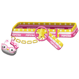 Amekaji Gyaru Harajuku Kitty Belt Pink Yellow