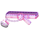Amekaji Gyaru Harajuku Kitty Belt Purple Pink 1.0