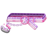 Amekaji Gyaru Harajuku Kitty Belt Purple Pink