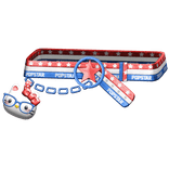 Amekaji Gyaru Harajuku Kitty Belt Red Blue 1.0