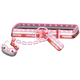 Amekaji Gyaru Harajuku Kitty Belt Red Pink 1.0