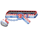 Amekaji Gyaru Harajuku Kitty Chain Belt Red Blue