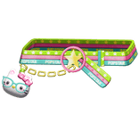 Amekaji Gyaru Harajuku Kitty Chain Belt Tropical