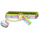 Amekaji Gyaru Harajuku Tropical Kitty Belt 1.0