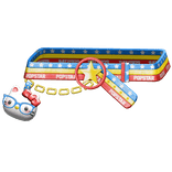 Amekaji Gyaru Kidcore Harajuku Kitty Belt Red Blue