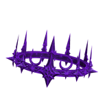 Amethyst Purple Stellar Hollow Crescent Crown