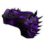 Amethyst Spiky Pauldron Left