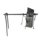 Ancient Archival Lace Belt Crystal Bag Pouch White