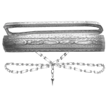 Ancient Chain Temple Silver White Armlet