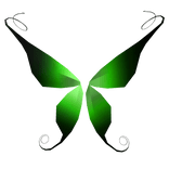 Ancient Fairy Wings (green & black)